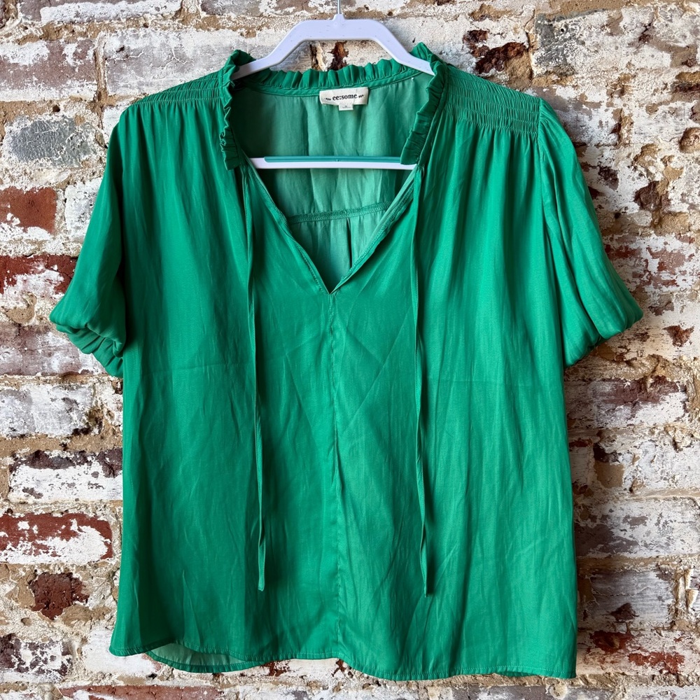 Eesome Vibrant Green Blouse